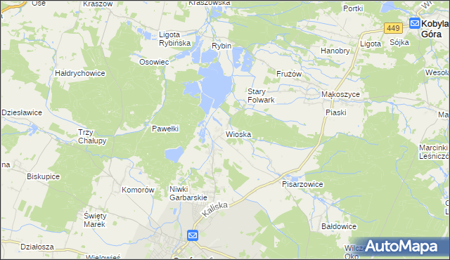mapa Wioska gmina Syców, Wioska gmina Syców na mapie Targeo