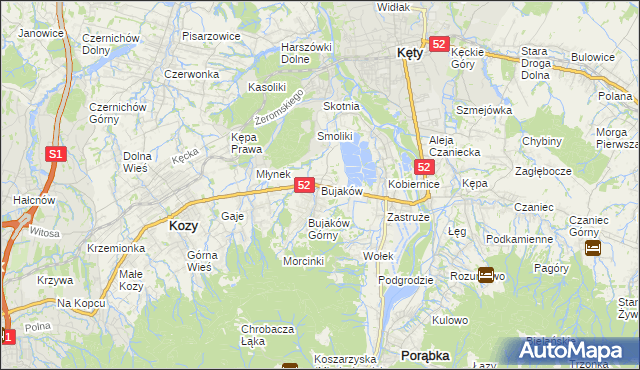 mapa Bujaków, Bujaków na mapie Targeo