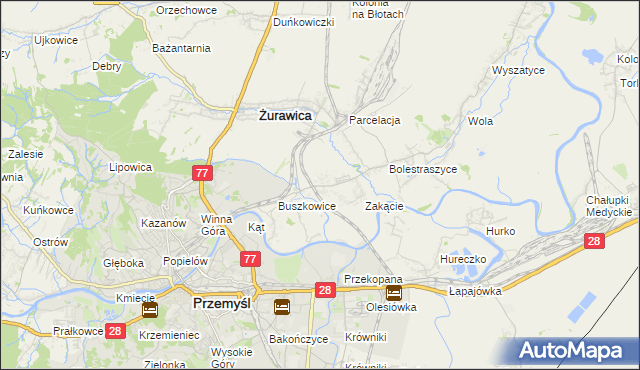 mapa Buszkowiczki, Buszkowiczki na mapie Targeo