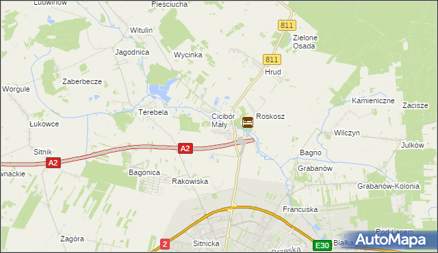 mapa Cicibór Duży, Cicibór Duży na mapie Targeo