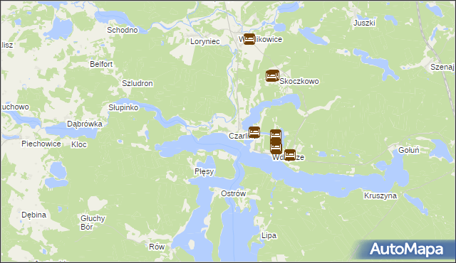 mapa Czarlina, Czarlina na mapie Targeo