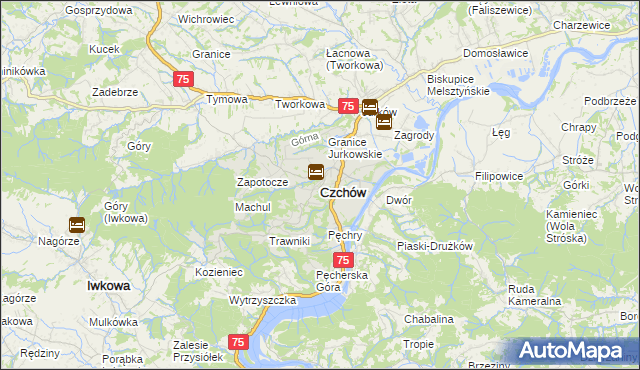 mapa Czchów, Czchów na mapie Targeo