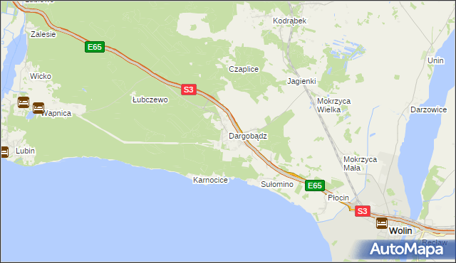 mapa Dargobądz, Dargobądz na mapie Targeo