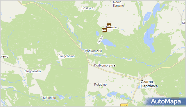 mapa Flisów, Flisów na mapie Targeo