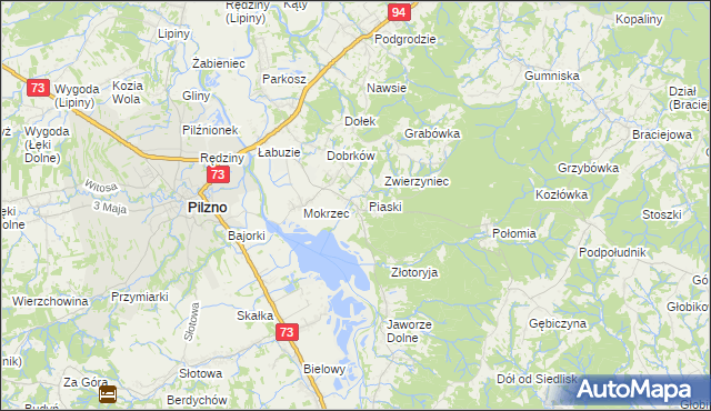 mapa Gołęczyna, Gołęczyna na mapie Targeo