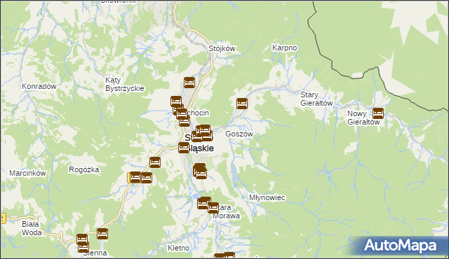 mapa Goszów, Goszów na mapie Targeo