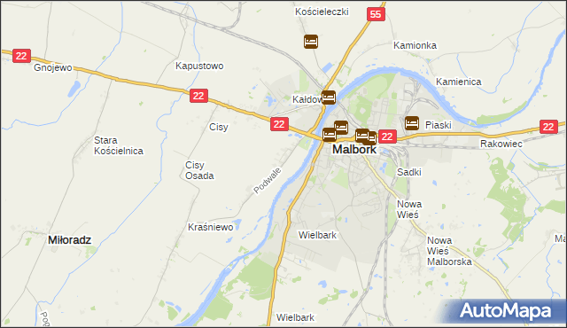 mapa Grobelno, Grobelno na mapie Targeo