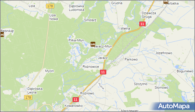 mapa Jaracz, Jaracz na mapie Targeo