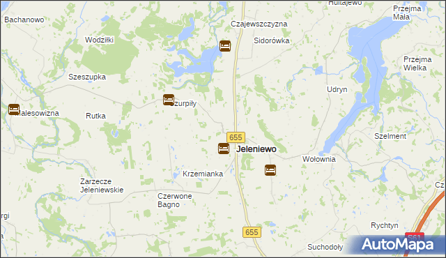 mapa Kazimierówka gmina Jeleniewo, Kazimierówka gmina Jeleniewo na mapie Targeo