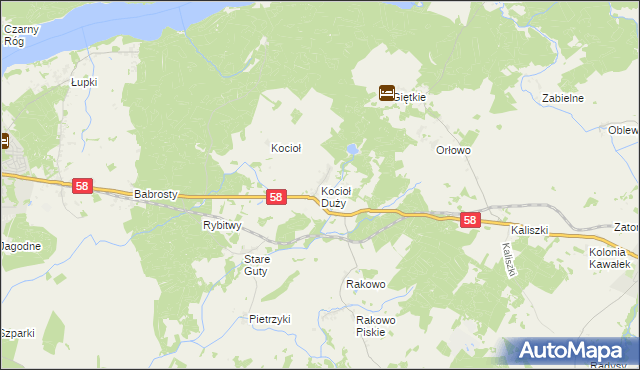 mapa Kocioł Duży, Kocioł Duży na mapie Targeo