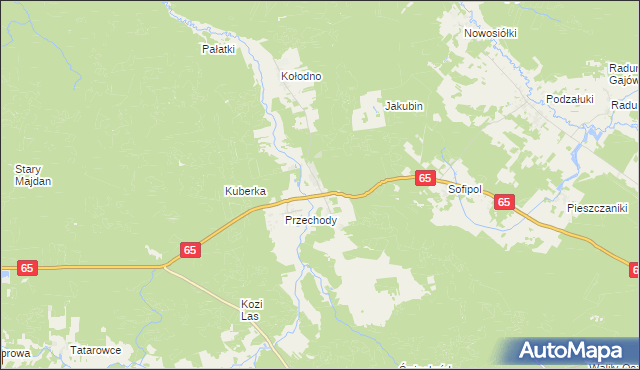 mapa Królowy Most, Królowy Most na mapie Targeo