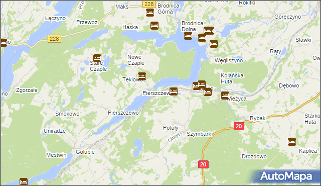 mapa Krzeszna, Krzeszna na mapie Targeo