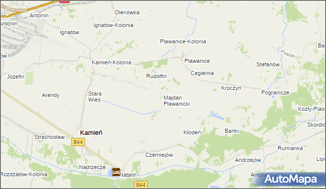 mapa Majdan Pławanicki, Majdan Pławanicki na mapie Targeo