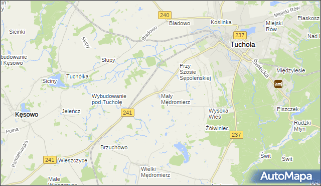 mapa Mały Mędromierz, Mały Mędromierz na mapie Targeo