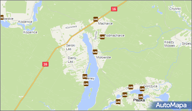 mapa Mołowiste, Mołowiste na mapie Targeo