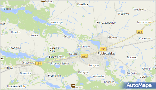 mapa Nadrożno, Nadrożno na mapie Targeo