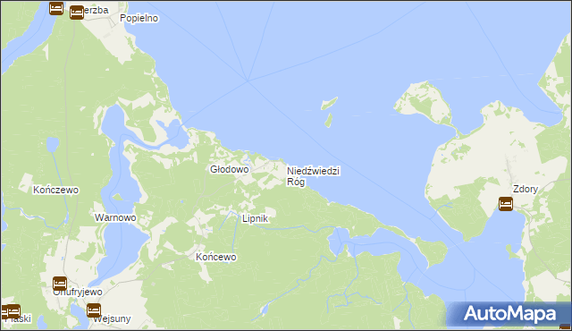 mapa Niedźwiedzi Róg, Niedźwiedzi Róg na mapie Targeo