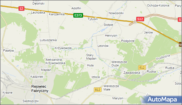 mapa Niemirów gmina Rejowiec, Niemirów gmina Rejowiec na mapie Targeo