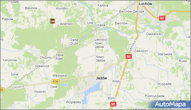 mapa Nowy Jadów, Nowy Jadów na mapie Targeo