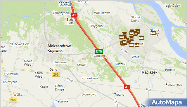 mapa Odolion, Odolion na mapie Targeo