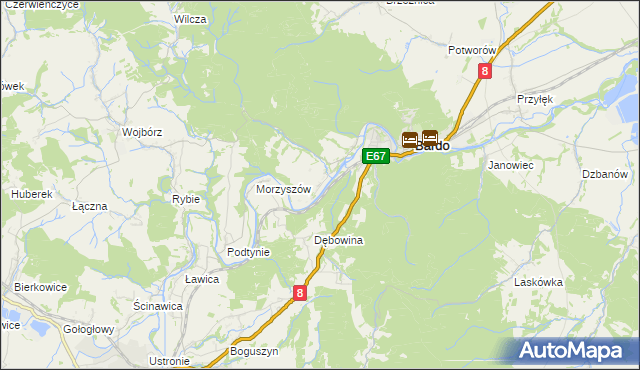 mapa Opolnica, Opolnica na mapie Targeo