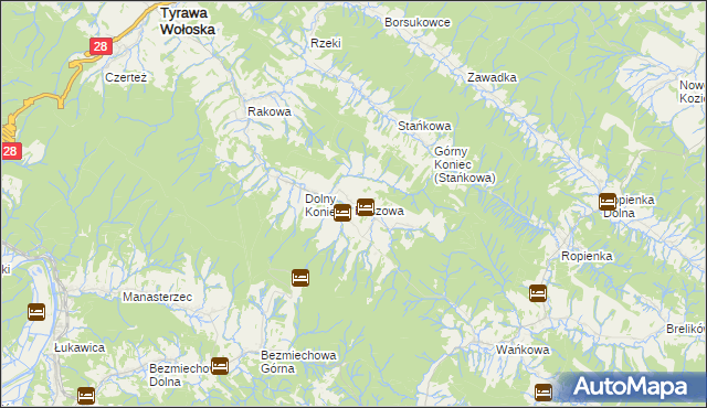 mapa Paszowa, Paszowa na mapie Targeo