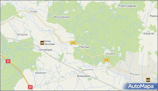 mapa Pątnowo, Pątnowo na mapie Targeo