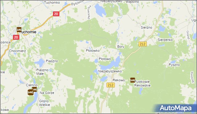 mapa Płotowo, Płotowo na mapie Targeo