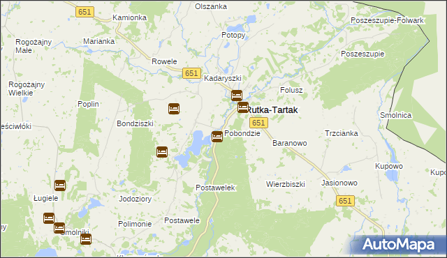 mapa Pobondzie, Pobondzie na mapie Targeo