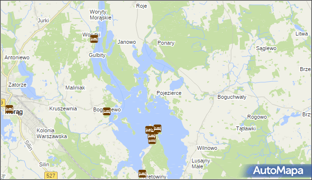 mapa Pojezierce, Pojezierce na mapie Targeo