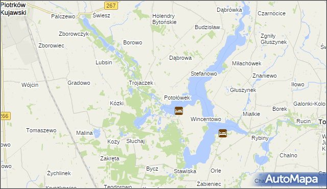 mapa Potołówek, Potołówek na mapie Targeo