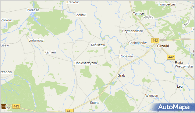 mapa Prusinów, Prusinów na mapie Targeo