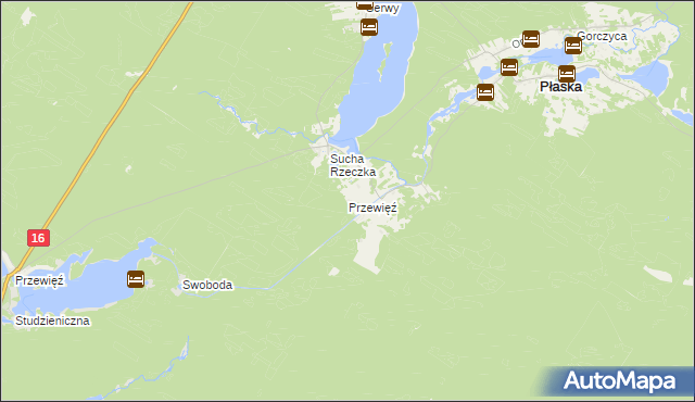 mapa Przewięź, Przewięź na mapie Targeo