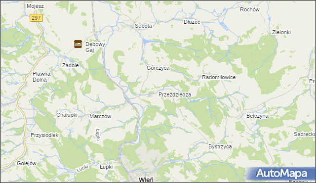 mapa Przeździedza, Przeździedza na mapie Targeo