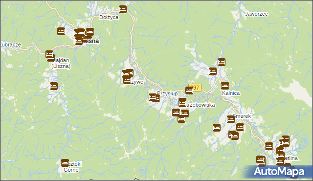 mapa Przysłup, Przysłup na mapie Targeo