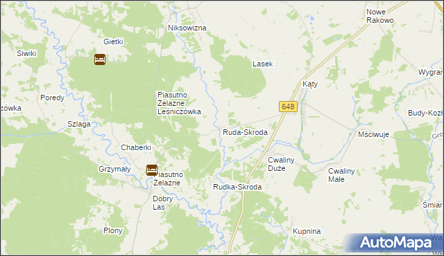 mapa Ruda-Skroda, Ruda-Skroda na mapie Targeo