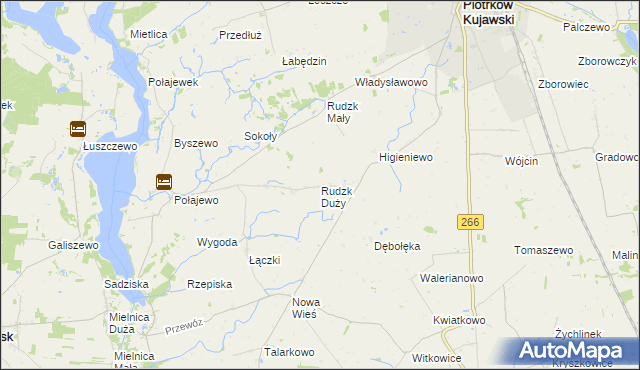 mapa Rudzk Duży, Rudzk Duży na mapie Targeo