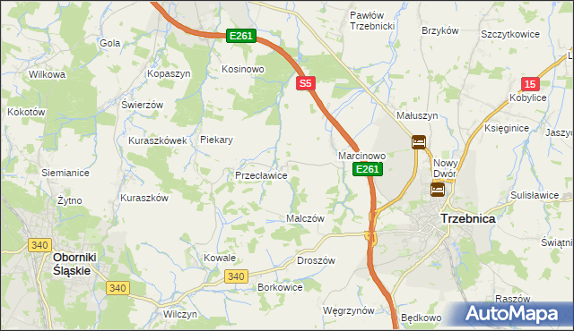 mapa Rzepotowice, Rzepotowice na mapie Targeo