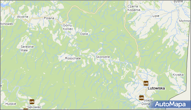 mapa Skorodne, Skorodne na mapie Targeo