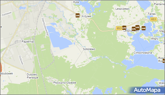 mapa Sobolewo gmina Suwałki, Sobolewo gmina Suwałki na mapie Targeo