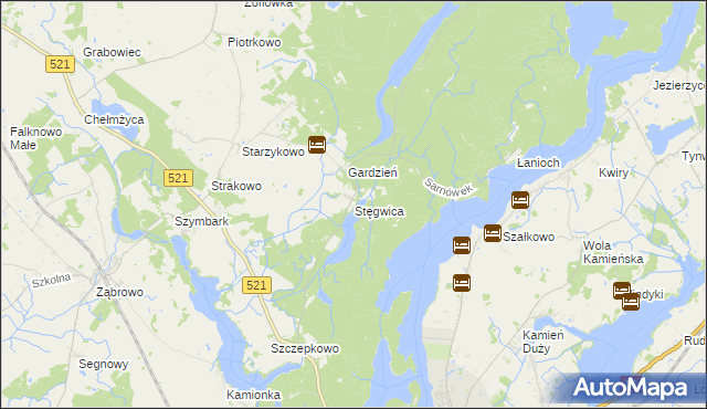 mapa Stęgwica, Stęgwica na mapie Targeo