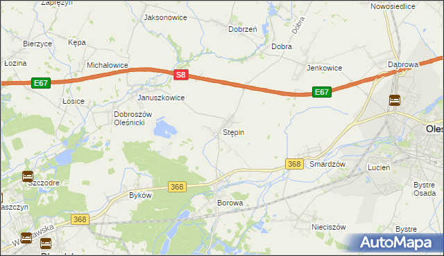 mapa Stępin, Stępin na mapie Targeo