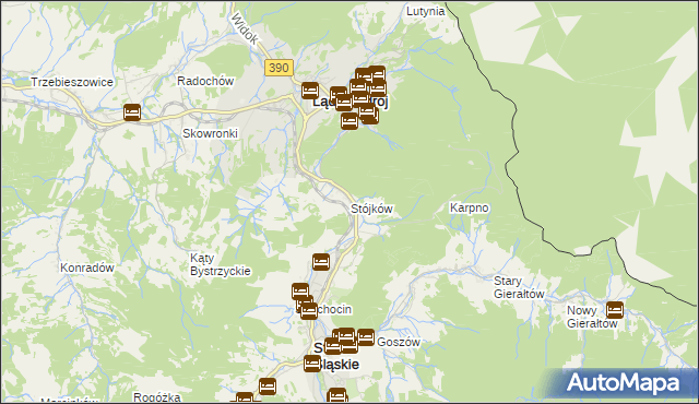 mapa Stójków, Stójków na mapie Targeo