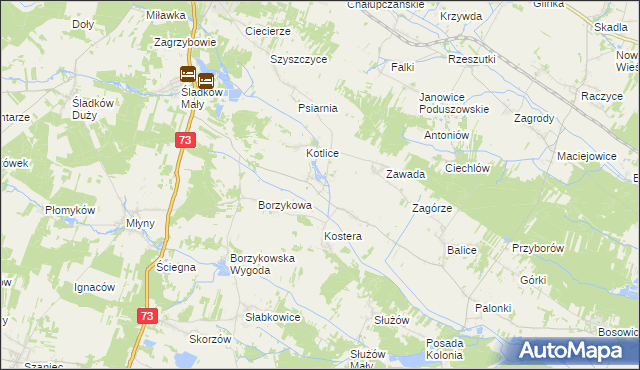 mapa Suskrajowice, Suskrajowice na mapie Targeo