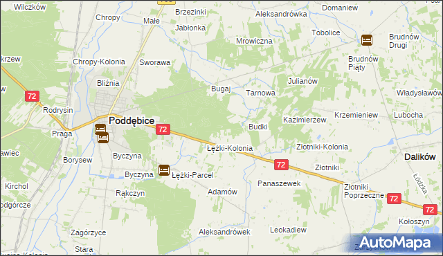 mapa Sworawa Leśniczówka, Sworawa Leśniczówka na mapie Targeo