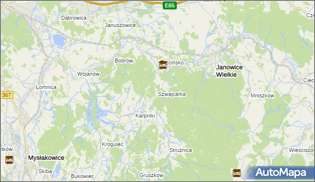 mapa Szwajcarka, Szwajcarka na mapie Targeo