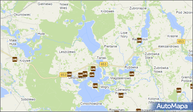 mapa Tartak gmina Suwałki, Tartak gmina Suwałki na mapie Targeo