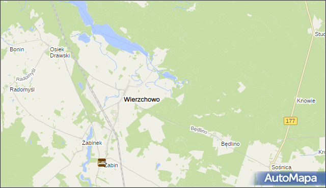 mapa Wierzchówko, Wierzchówko na mapie Targeo