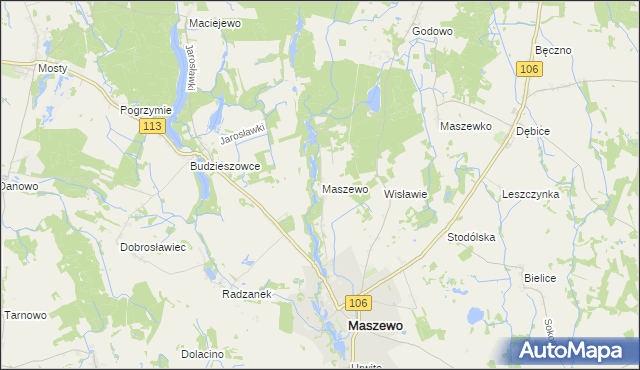 mapa Wisławie, Wisławie na mapie Targeo