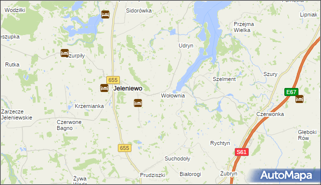 mapa Wołownia, Wołownia na mapie Targeo